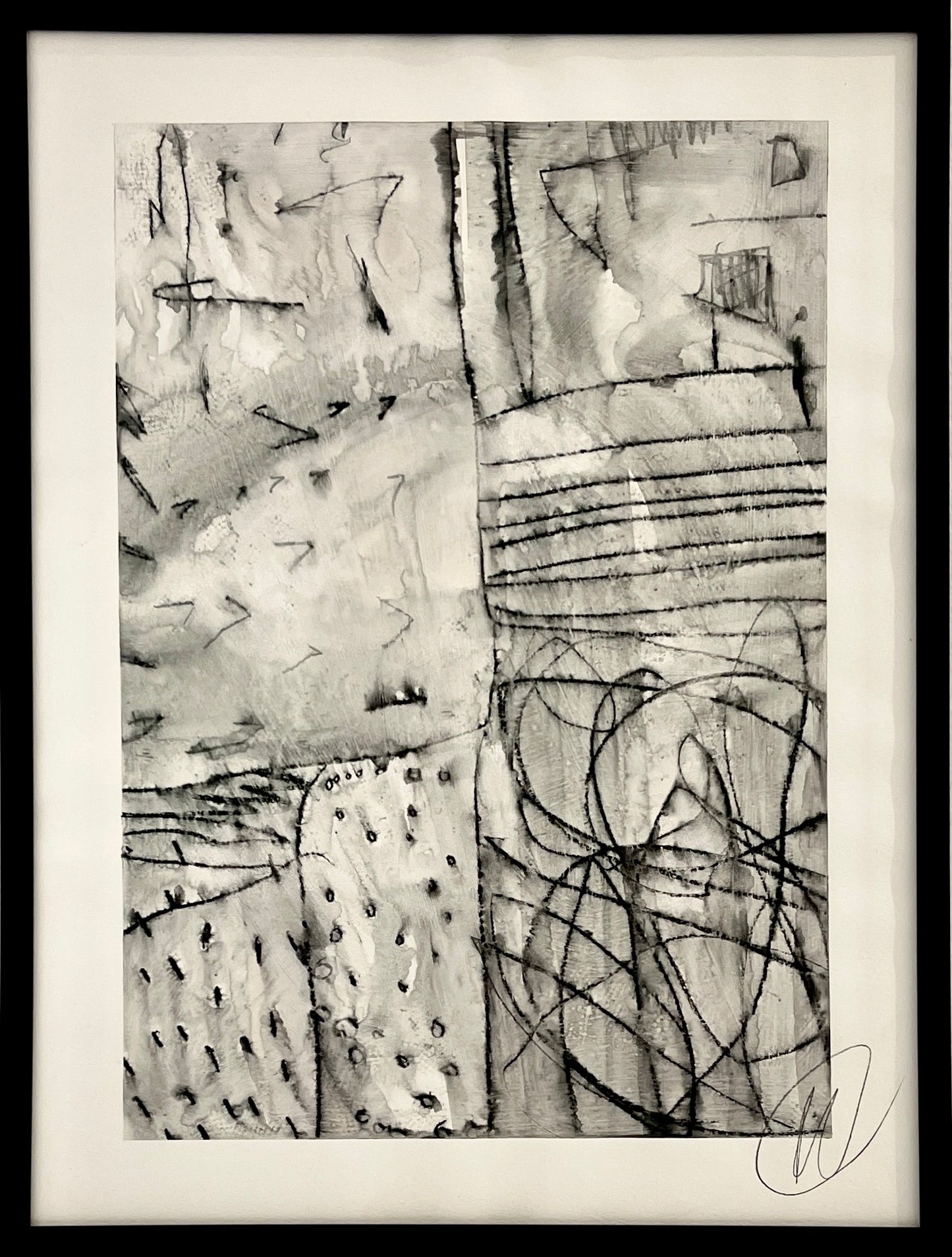 Untitled AP-124- Mixed Media Work on Paper