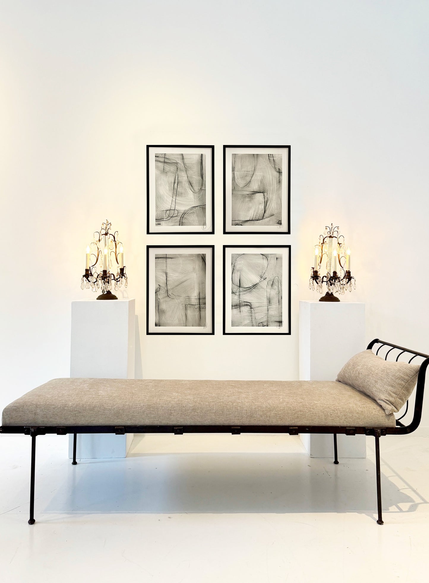 Geometric Line Studies C-1 Mix Media on Paper