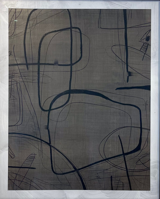 Interwoven I, 2026 - mix media on paper 32 x 44