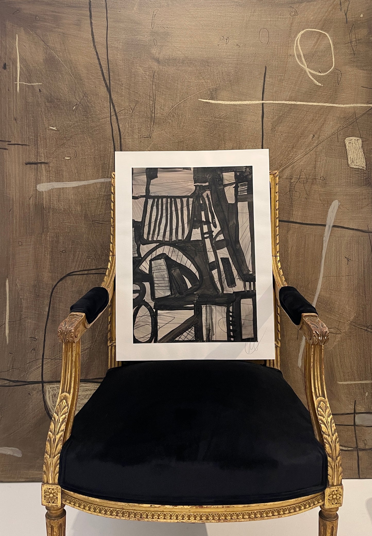 Untitled AP-120 - Mixed Media Work on Paper