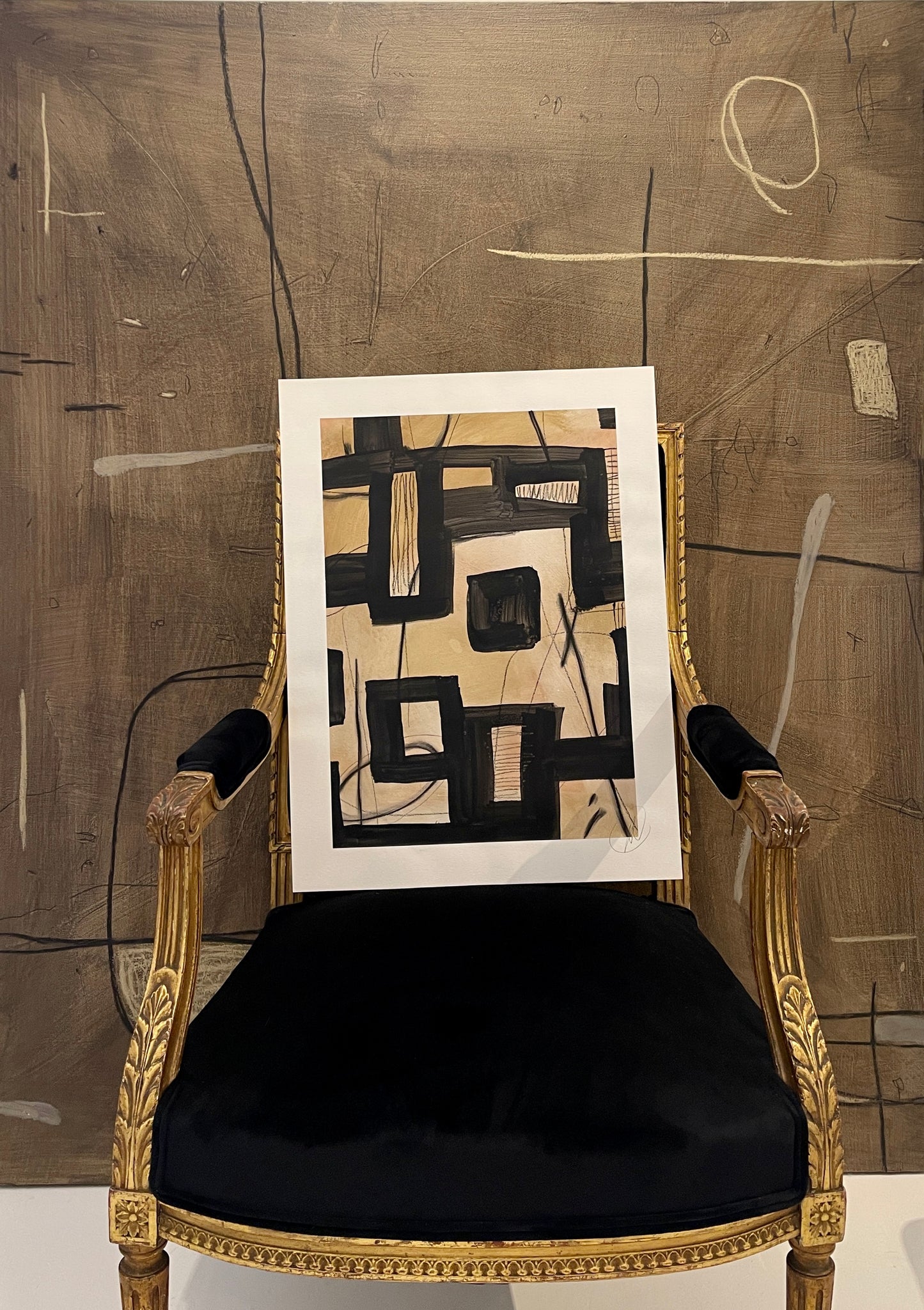 Untitled AP-121 - Mixed Media Work on Paper