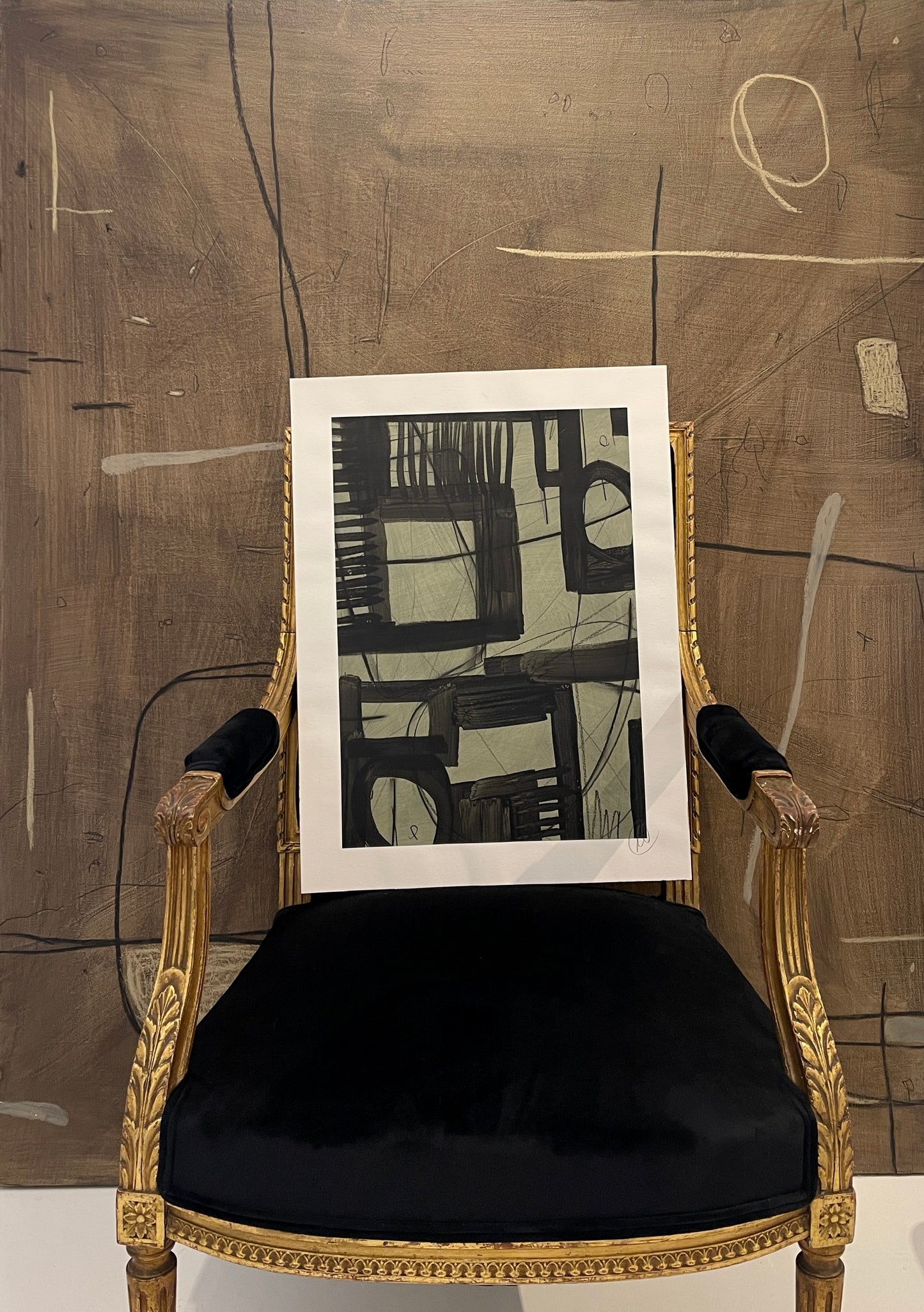 Untitled AP-122- Mixed Media Work on Paper