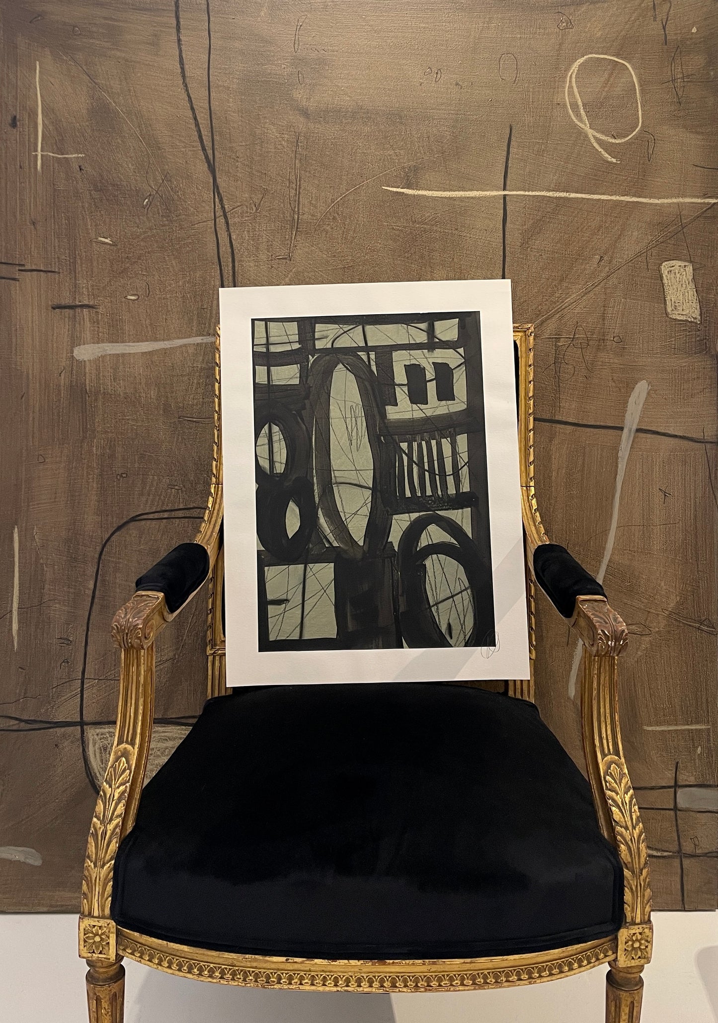 Untitled AP-123- Mixed Media Work on Paper