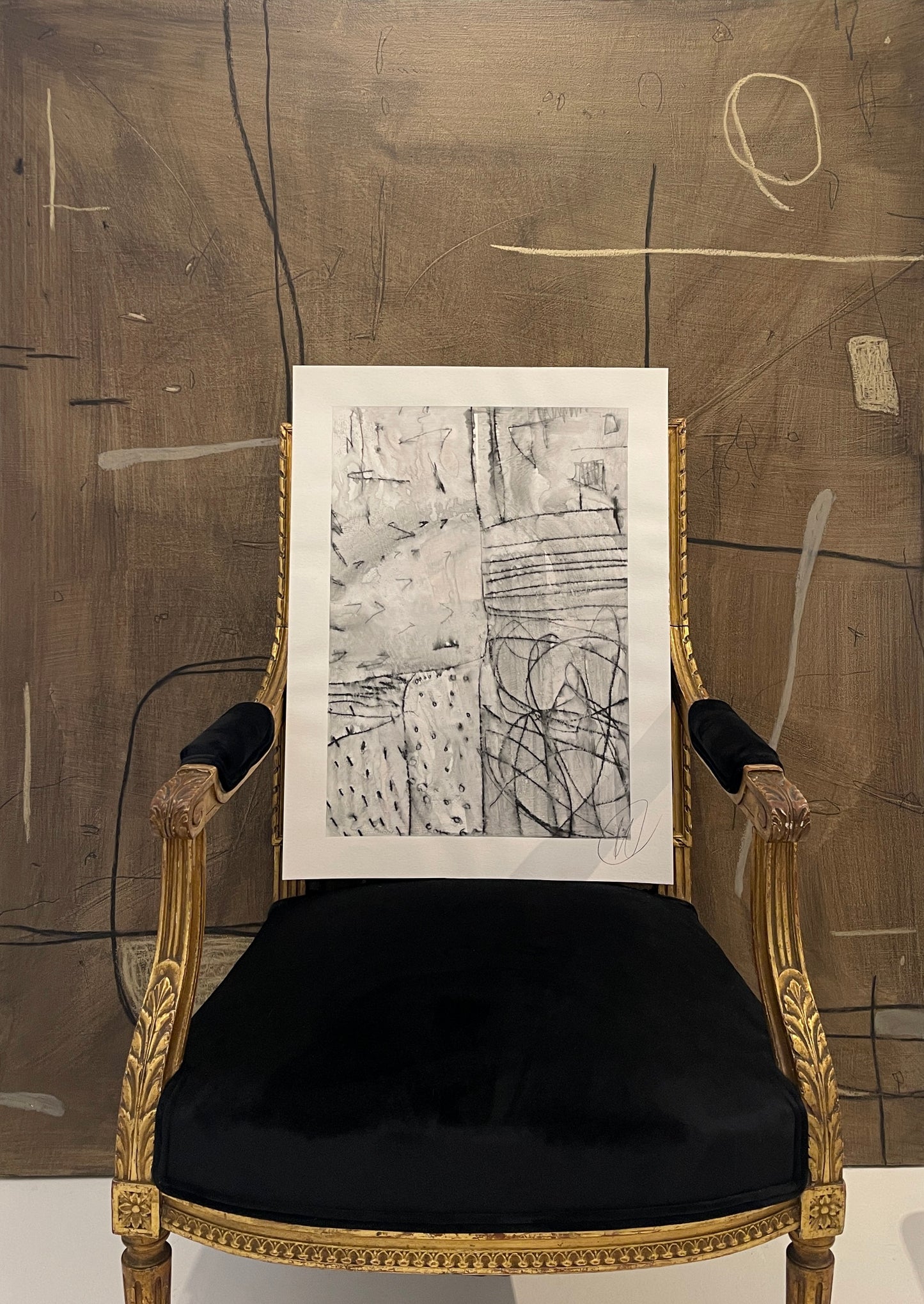 Untitled AP-124- Mixed Media Work on Paper