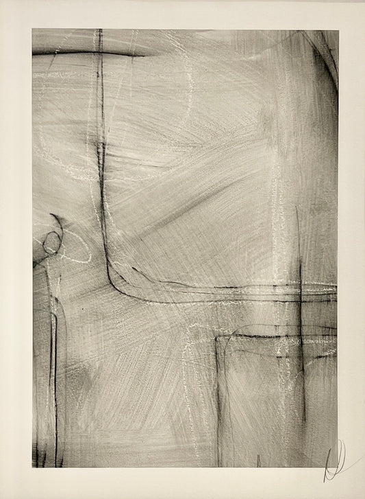 Geometric Line Studies C-2 Mix Media on Paper