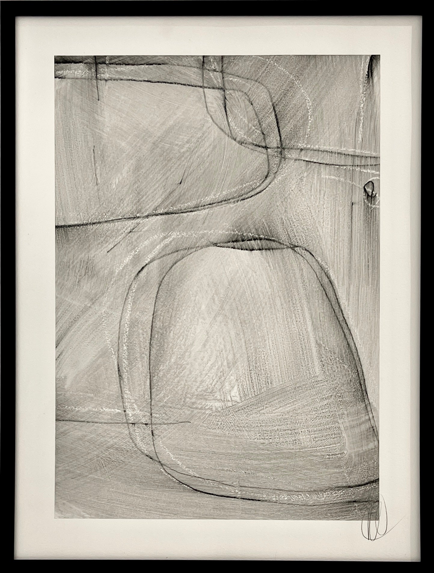 Geometric Line Studies C-7 Mix Media on Paper