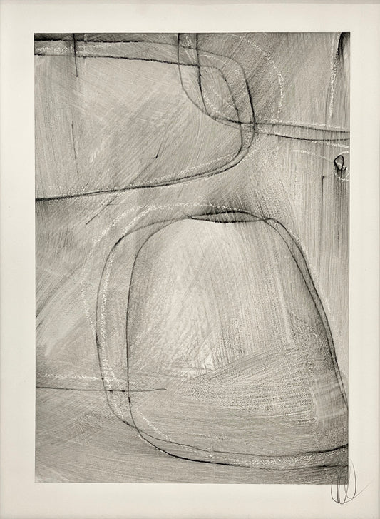 Geometric Line Studies C-7 Mix Media on Paper