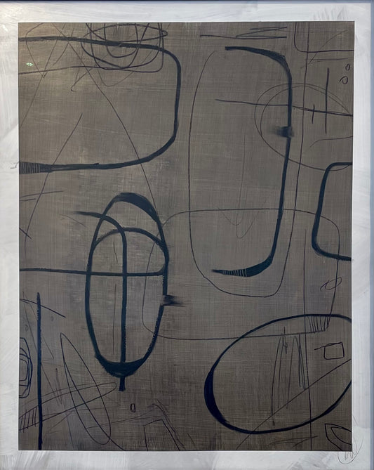 Interwoven II, 2026 - mix media on paper 32 x 44