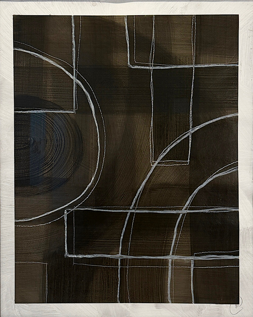 EVE, 2026 - mix media on paper 32" x 48"