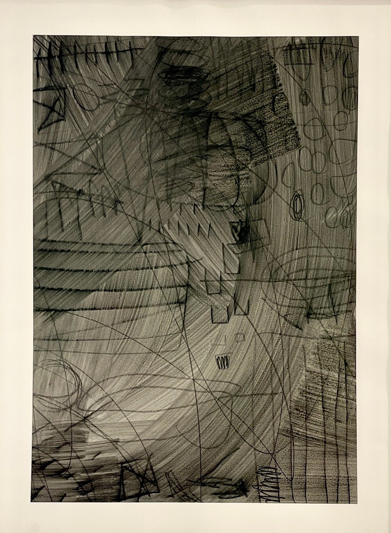 Field Study — Group of Four Mixed Media Works on Paper