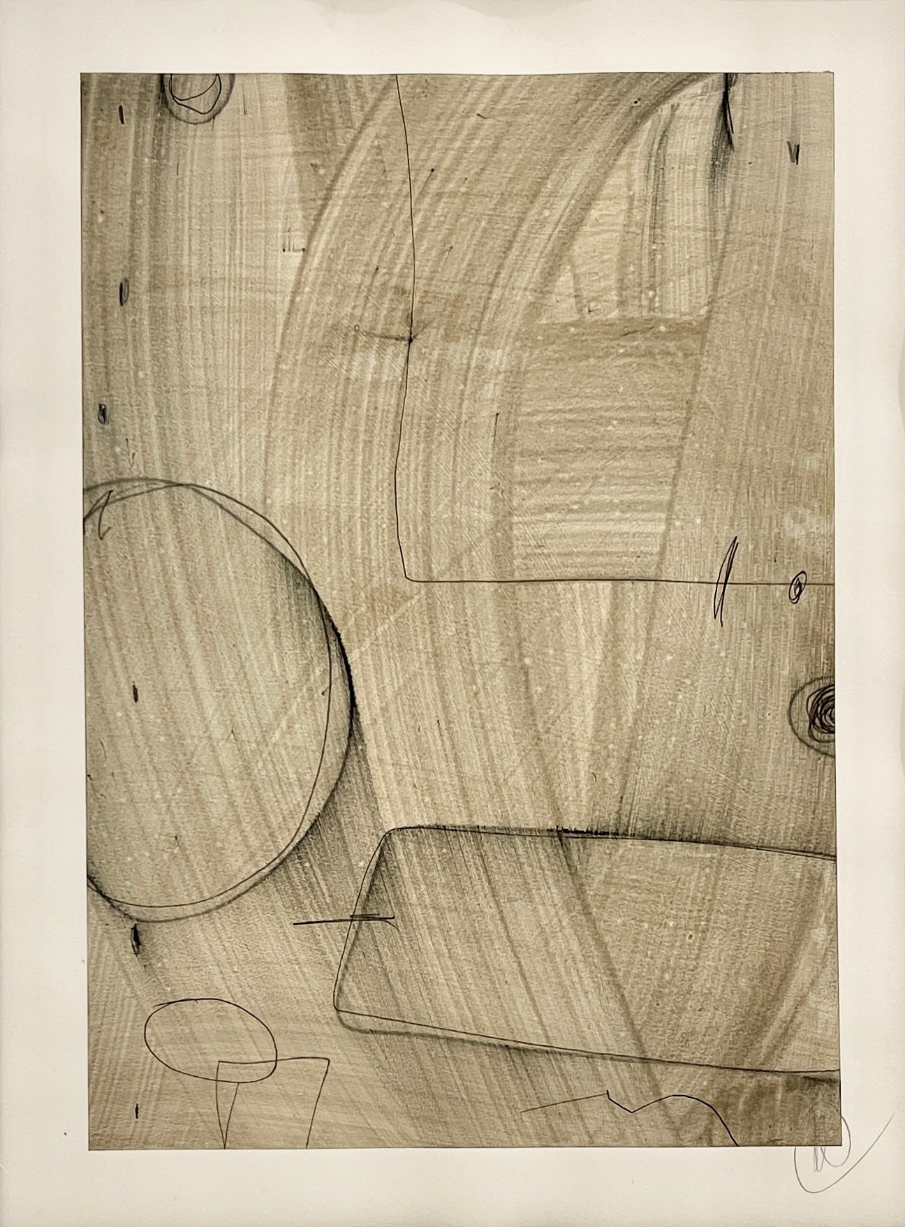 Geometric Line Studies Neutral — Nine-Piece Drawing Series