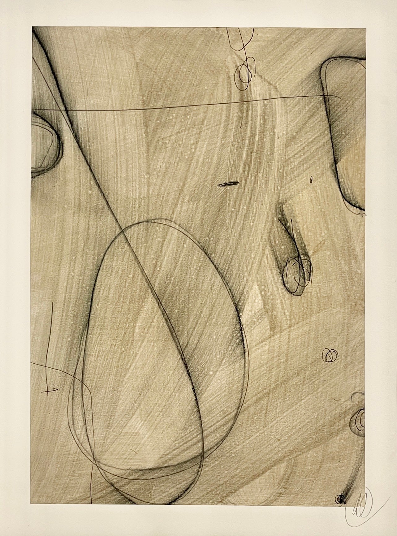 Geometric Line Studies Neutral — Nine-Piece Drawing Series