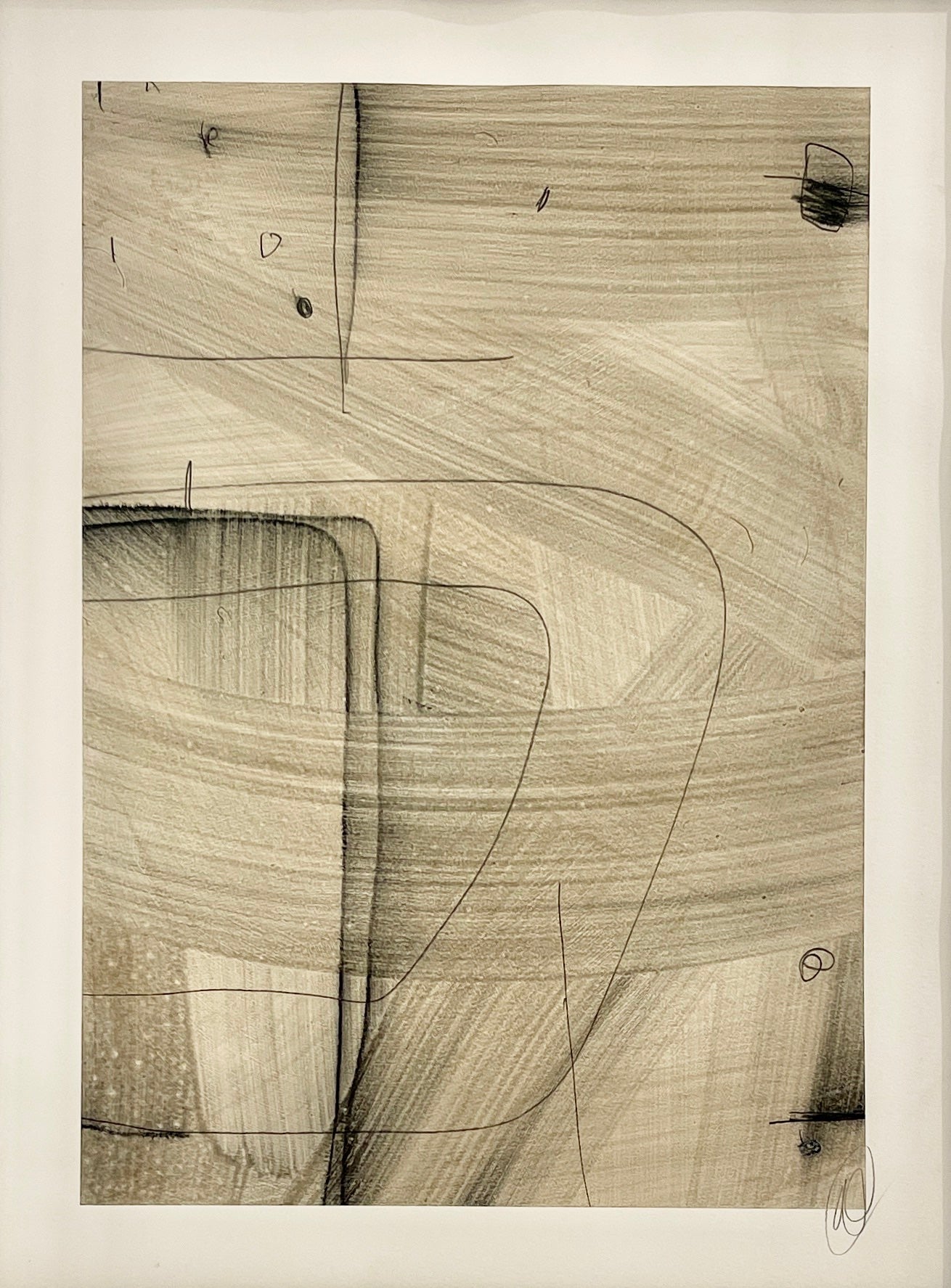 Geometric Line Studies Neutral — Nine-Piece Drawing Series