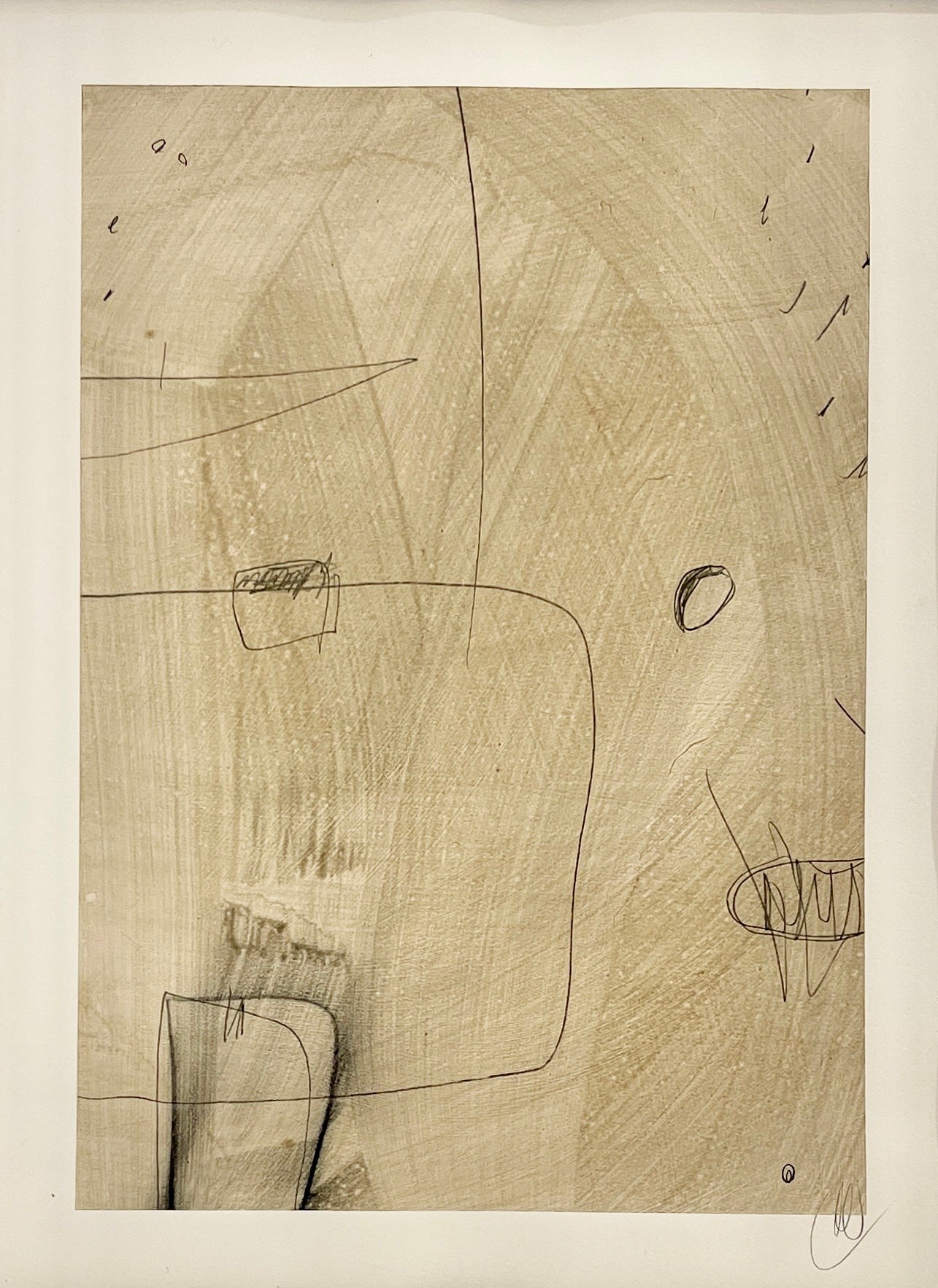 Geometric Line Studies Neutral — Nine-Piece Drawing Series