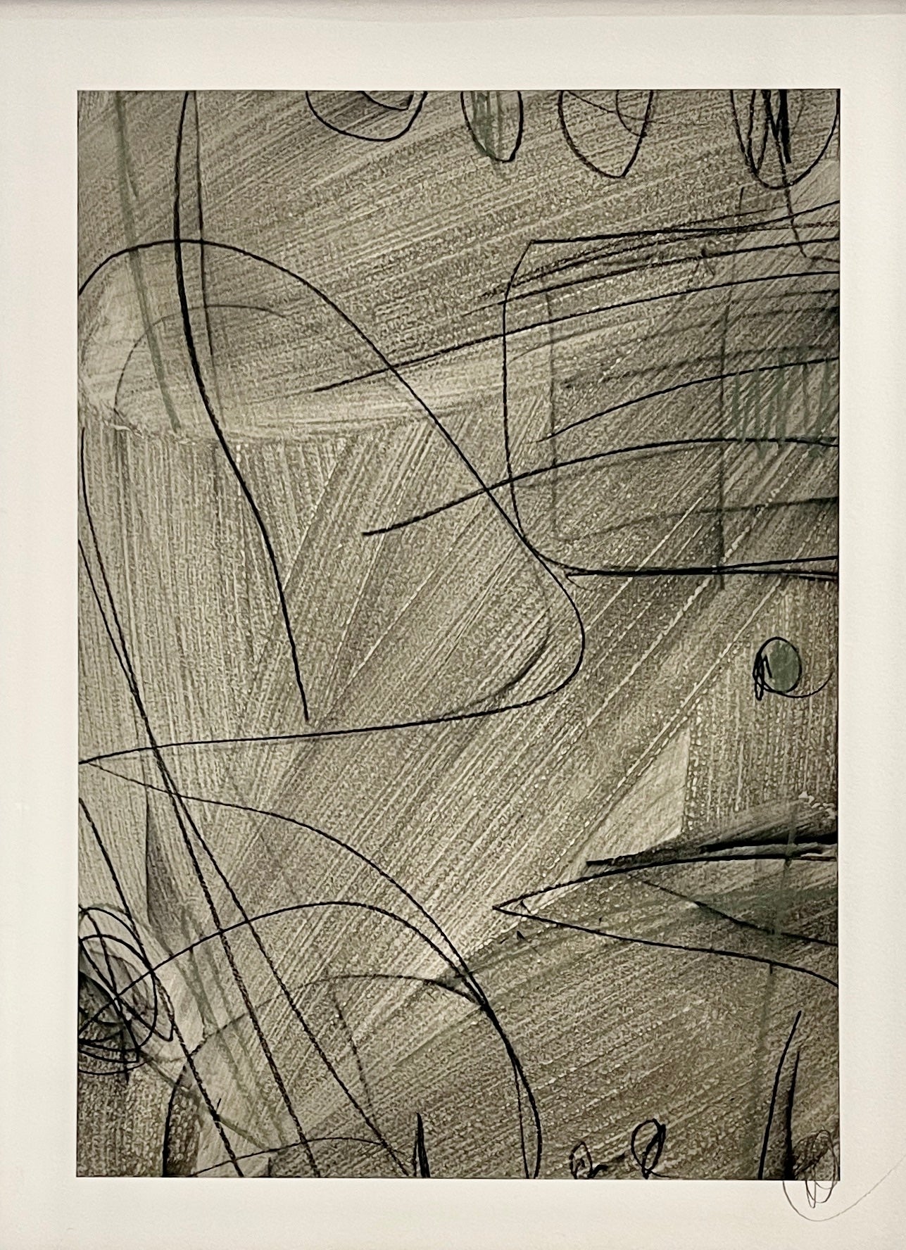 Geometric Line Studies — Charcoal  - Nine Pieces Mix Media