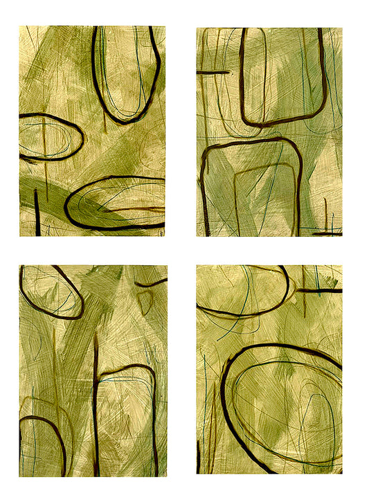 Moss Studies I-IV, 2026. Set of Four